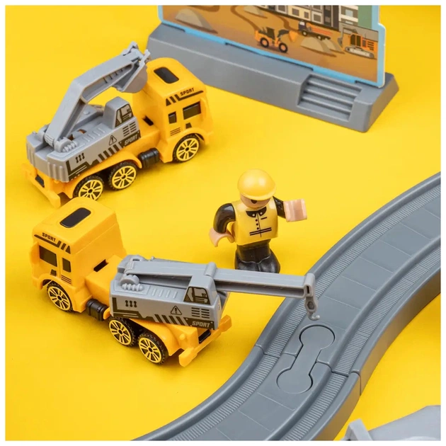 Залізниця Otamanko Мандрівний Експрес електрична залізниця 92 деталей, жовтий (AU6881AB) - picture 3