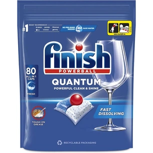 Таблетки для посудомийних машин Finish Quantum All in 1 80 шт. (5908252011490) зображення 1