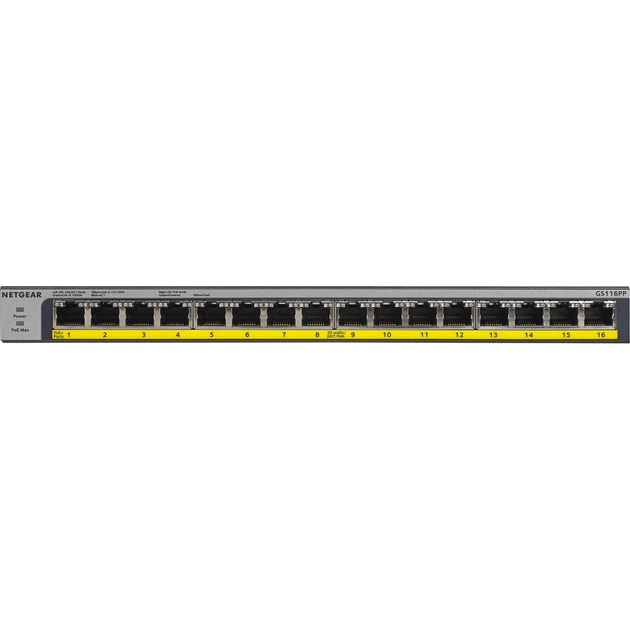 Комутатор мережевий Netgear GS116PP-100EUS - зображення 1