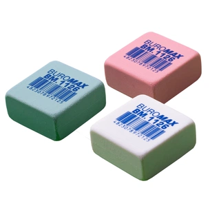 Гумка Buromax квадратна, 28х28х13 мм асорті кольорів (BM.1126) зображення 1