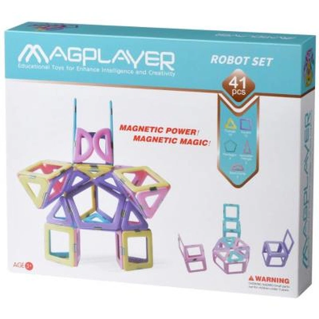 Конструктор Magplayer магнітний набір 41 ел. (MPH2-41) - изображение 1