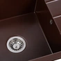 Мийка кухонна GRANADO NAVIA marron з сифоном (775*495mm.) (gr3806) - зменшене зображення 5
