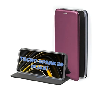 Чохол до мобільного телефона BeCover Exclusive Tecno Spark 20 (KJ5n) Burgundy (711239) зображення 1