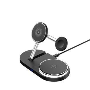 Зарядний пристрій Armorstandart Wireless Charging H102 3 in 1 Magnetic Black (ARM78103) зображення 1