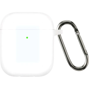 Чохол для навушників Armorstandart Ultrathin Silicone Case With Hook для Apple AirPods 2 Transparent (ARM59694) зображення 1