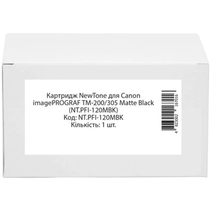 Картридж NewTone Canon imagePROGRAF TM-200/305 Matte Black (NT.PFI-120MBK) зображення 1