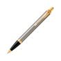 Ручка кулькова Parker IM 17 Brushed Metal GT BP (22 232) - зменшене зображення 2