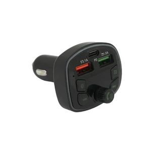 FM модулятор Voltronic Q7 з еквалайзером, 3.1A, PD18W, USB, TF (FM-Q7EQ) изображение 1