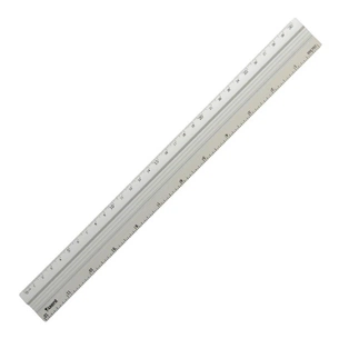 Лінійка Axent aluminum, 30cm, grey (7430-А) зображення 1