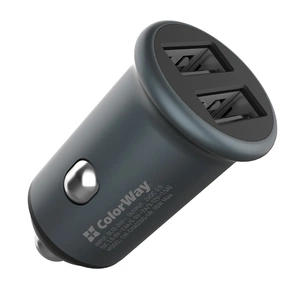 Зарядний пристрій ColorWay 2USB Quick Charge 3.0 (36W) Gray (CW-CHA036Q-GR) зображення 1