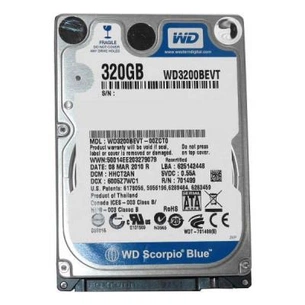 Жорсткий диск для ноутбука 2.5" 320GB WD (# WD3200BEVT #) зображення 1