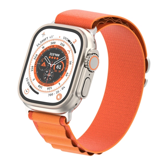 Ремінець до смарт-годинника Armorstandart Alpina Band для Apple Watch 49/46/45/44/42 (Series 1-3) Orange (ARM64979) - picture 4