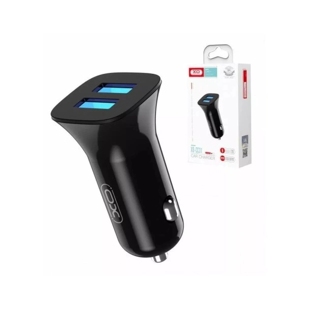 Зарядное устройство XO CC31 2.4A/2 USB Black (XO-СC31-BK) - изображение 1