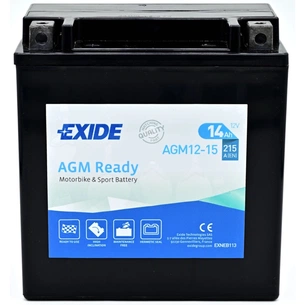 Аккумулятор автомобильный EXIDE Мото Ready AGM 14Ah (+/-) (215EN) (AGM12-15) изображение 1