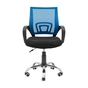 Офісне крісло Richman Спайдер Ю Хром Піастра Сітка чорна + синя (ADD0003023) - зменшене зображення 2
