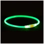 Нашийник для тварин Trixie Flash Light Ring USB мигаючий силіконовий зелений L–XL 65 см/8 мм (4057589126610) - зменшене зображення 2