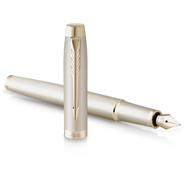 Ручка пір'яна Parker IM 17 Professionals Monochrome Champagne  FP F (28 211) - изображение 3