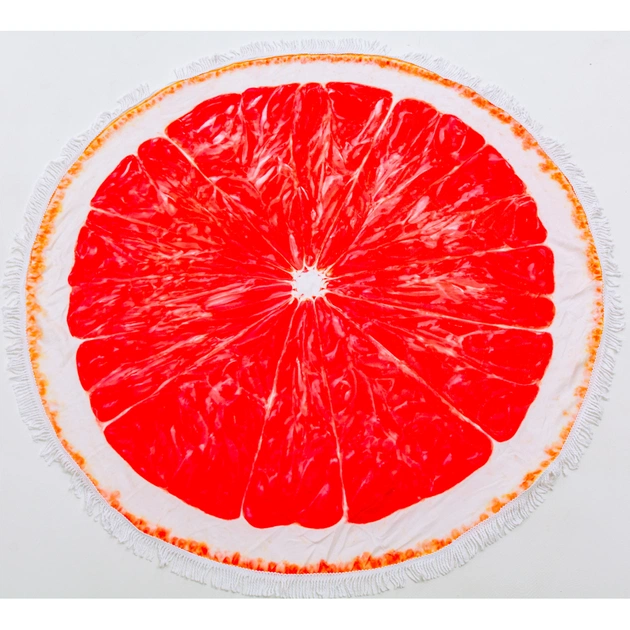 Полотенце MirSon пляжное №5056 Summer Time Grapefruit 150x150 см (2200003180701) - изображение 1