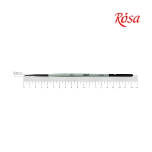 Пензлик для малювання Rosa Єнот круглий OASIS 188, № 1 (4823098517016) зображення 1