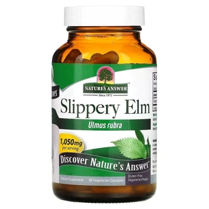 Вітамінно-мінеральний комплекс Nature's Answer Слизький в'яз, 1050 мг, Slippery Elm, 90 вегетаріанських капсул (NTA-16334) зображення 1