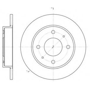 Гальмівний диск SHINOBI NBD15026 зображення 1