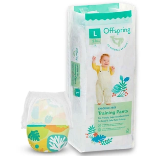 Підгузки Offspring трусики Розмір L (9-14 кг) 36 шт, Ліс (9355465009091) (DP-OI-FAP-L36P-FRT) зображення 1