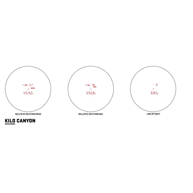 Лазерний далекомір Sig Sauer Kilo Canyon 6x22 (SOKCN606) - изображение 5