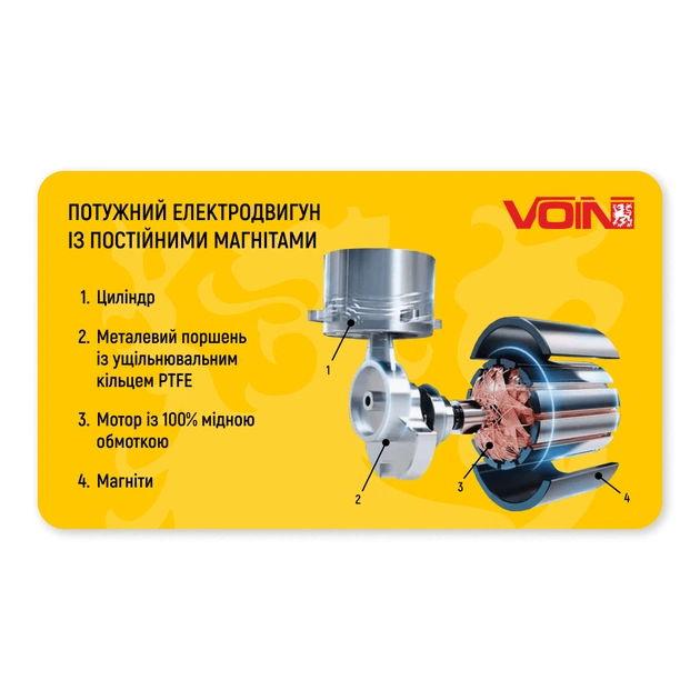 Автомобільний компресор VOIN VL-550 150psi/15Amp/40л (VL-550) - picture 8