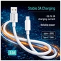 Дата кабель USB 2.0 AM to USB-C 2.0m 3A zinc alloy braided white ColorWay (CW-CBUC099-WT) - уменьшенное изображение 10