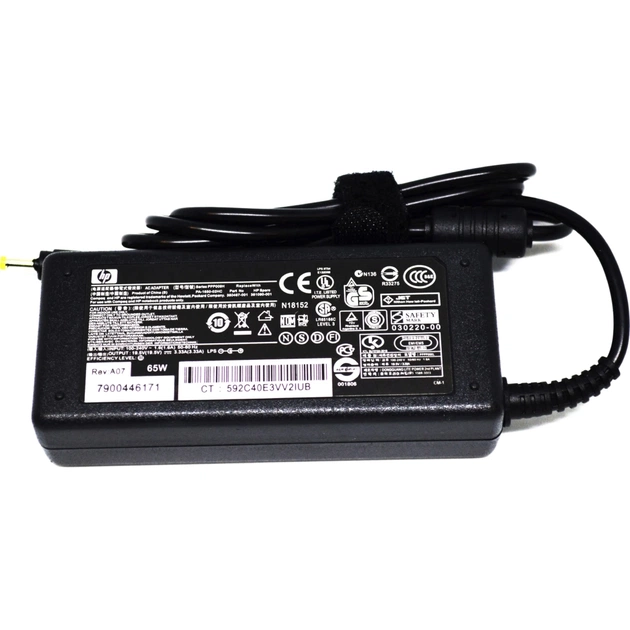 Блок питания к ноутбуку AlSoft HP 65W 19.5V, 3.33A, 4.5/3.0 (A40299) - изображение 1