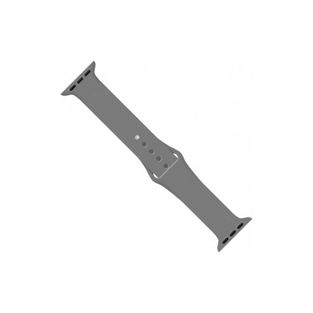 Ремінець до смарт-годинника Intaleo Silicone для Apple Watch 42/44 mm gray (1283126494352) - зображення 1