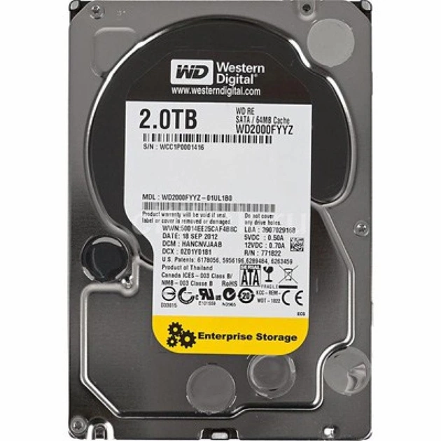 Жорсткий диск 3.5" 2TB WD (WD2000FYYZ) - зображення 1