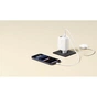 Зарядний пристрій Belkin 2xUSB-C 67W GaN PD3.2 PPS + built-in cable USB-C 1.0m white (WCH022KQWH) - зменшене зображення 6