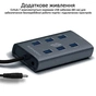Концентратор Promate USB Hub 7 ports ezhub-7.grey (ezhub-7.grey) - зменшене зображення 6