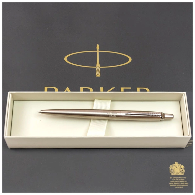 Ручка кулькова Parker JOTTER 17 UKRAINE SS CT BP Трезубец білий (16132_T001w) - picture 5