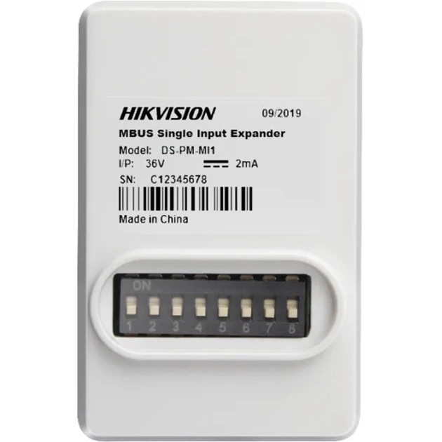 Розширювач шини MBUS на 1 шлейф/зону Hikvision DS-PM-MI1 - зображення 1