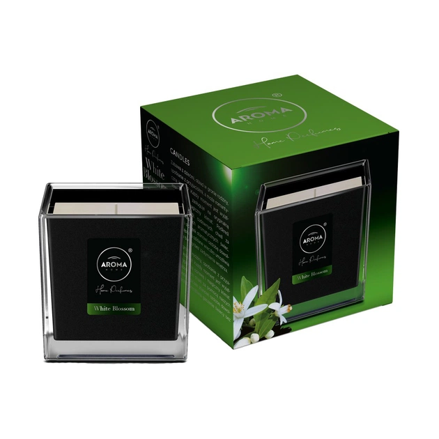 Ароматична свічка Aroma Home Black Series White Blossom 155 г (5902846835134) - зображення 1