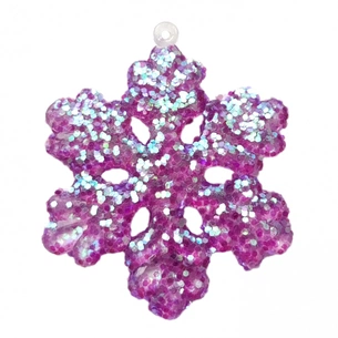 Ялинкова іграшка Novogod`ko Сніжинки 5 cм 12 шт Пластик (974860) picture 1