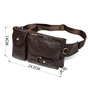 Сумка Vintage Поясна чоловіча Коричнева (14747) - зменшене зображення 3