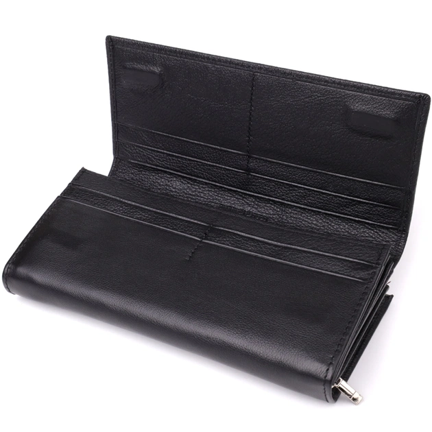 Гаманець ST Leather З натуральної шкіри Чорний (23112) - picture 5