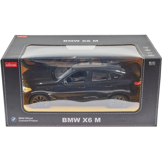 Радіокерована іграшка Rastar BMW X6 1:14 чорний (99260 black) - picture 9