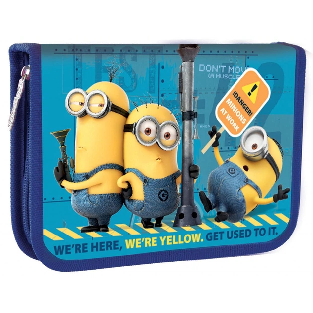 Пенал 1 вересня Minions твердий одинарний без клапана (532706) - изображение 1