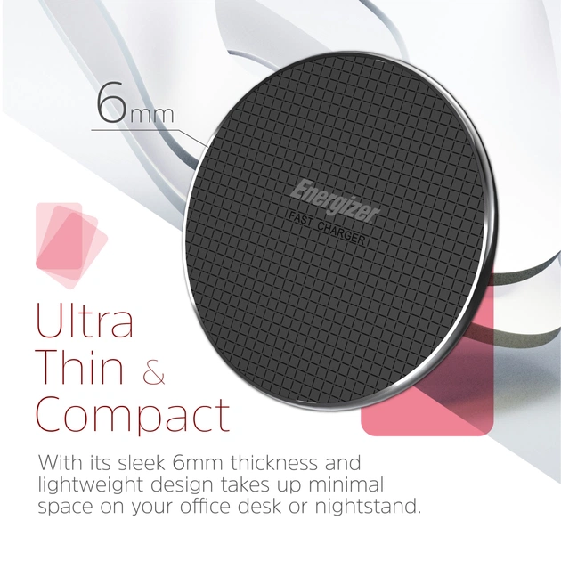 Зарядний пристрій Energizer Qi 15W wireless WCP107 black (WCP107) - picture 8