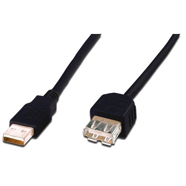 Дата кабель USB 2.0 AM/AF 3.0m Digitus (AK-300200-030-S) - изображение 1
