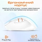 Мишка Meetion BTM032 Wireless/Bluetooth/USB White (MT-BTM032-B) - зменшене зображення 6
