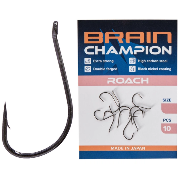 Гачок Brain fishing Champion Roach 12 (10 шт/уп) (1858.54.68) - зображення 1