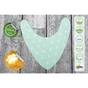 Слинявчик Еко Пупс Eco Cotton бандана 21x30 (ментол, зірочки) (BEC-011) - уменьшенное изображение 6