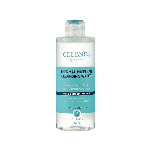 Міцелярна вода Celenes Thermal Micellar Cleansing Water Термальна для жирної та комбінованої шкіри 250 мл (7350104248031) - picture 1