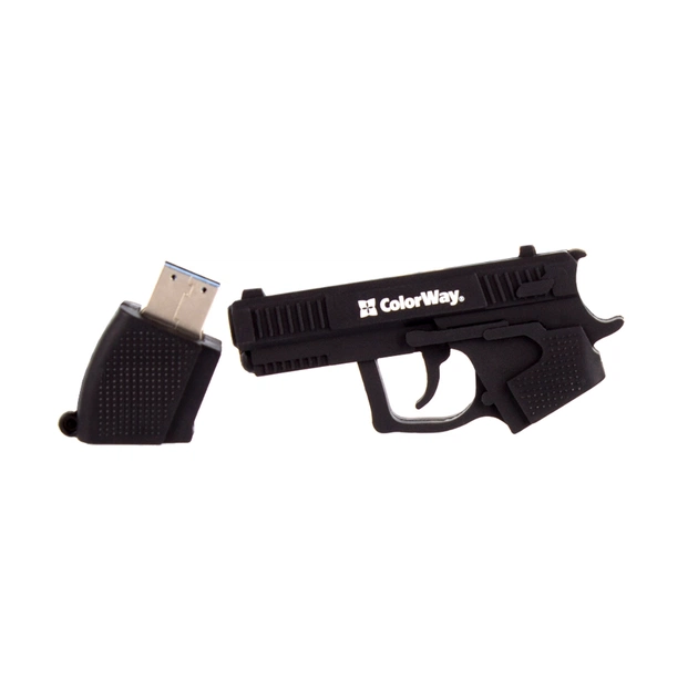 USB флеш накопичувач ColorWay Pistol 64 GB 3.0 Black (CW-USBPL64) - picture 9