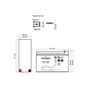 Батарея до ДБЖ TECNOWARE 12V-7.2Ah (EACPE12V7A2TWP) - зменшене зображення 3